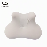 Oreiller Zenmoon Night Owl Pro |   Oreiller de voyage ergonomique en mousse à mémoire de forme en forme de nuage avec motif végétal et support pour téléphone portable