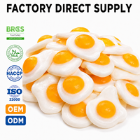 Bonbons gélifiés en forme d'œuf au goût de fruits sucrés, halal, en vrac, vente en gros, fabricant OEM ODM, étiquette privée, TIKTOK