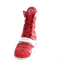 Chaussures de boxe pour hommes, couleur rouge, professionnelles, à la mode, personnalisées