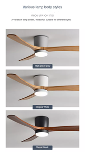 3 lưỡi tiết kiệm năng lượng AC DC 35W an toàn nhà thông minh RF điều khiển từ xa quạt trần với đèn LED - Product Image 2