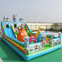 Château gonflable d'extérieur pour enfants avec toboggan, château gonflable pour maison de rebond pour enfants