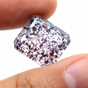 Rutilo lepidocrocita Super siete amatista cabujones de piedra facetada joyería de piedras preciosas sueltas naturales con excelente corte - Product Image 1