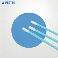 WIPESTAR - Hisopos de Limpieza para Componentes Electrónicos, 100 Unidades, Hisopos de Espuma Industriales Pequeños para Cuartos Limpios, Hisopos de Esponja para Microelectrónica