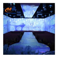 Affichage incurvé et solution de projection immersive sphérique Projection de cartographie holographique 3D pour salle de banquet de mariage