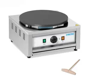 <span class=keywords><strong>Crêpière</strong></span> Électrique Professionnelle Heavybao en <span class=keywords><strong>Fonte</strong></span> et Acier Inoxydable 3000W, Revêtement Antiadhésif 2MM d'Épaisseur, pour Usage Domestique, Hôtelier et Commercial - Product Image 1