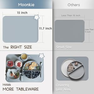 Manteles de Silicona al por Mayor con Tapete Antideslizante para Mesa de Comedor, Tapete de Grado Alimenticio para Bebés - Product Image 2