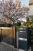Boîte de livraison sécurisée et étanche pour colis de bureau, boîte aux lettres autonome grande capacité en métal avec serrure