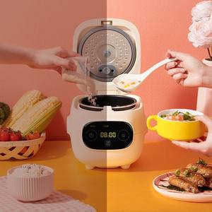 Olla Arrocera Midea de 3L, Mini, Inteligente, Eléctrica, en Forma de Tambor, Blanca, para 1-2 Personas, con Función de Reserva - Product Image 1