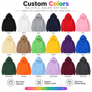 Sudadera con Capucha Unisex, Personalizable con Logotipo, Bolsillo Canguro, Puños Acanalados, 6 Colores, Venta al Por Mayor para Impresión y Bordado - Product Image 6