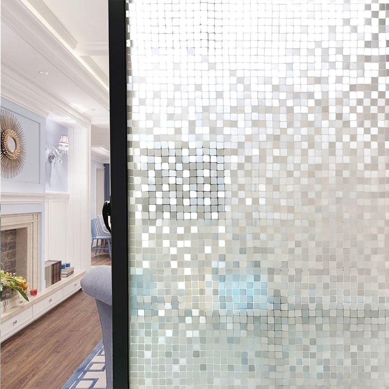 Lonmay PVC Self-Adhesive Frosted Glass Film Transparent Opaque Window Sticker for Bathroom Bedroom