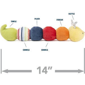 Bebé al por mayor <span class=keywords><strong>oruga</strong></span> peluche sensorial colorido suave mimoso ASTM CPC CE estándar gusano <span class=keywords><strong>de</strong></span> <span class=keywords><strong>seda</strong></span> <span class=keywords><strong>oruga</strong></span> peluche - Product Image 2