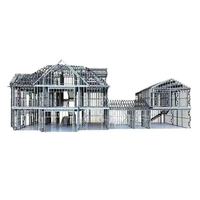 Villa de luxe villa préfabriquée à structure légère en acier maison modulaire pour hôtel appartement utilisation design service personnalisé