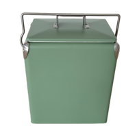 Glacière en métal de nouvelle conception 7L/13L/17L/28L, boîte de refroidissement pour le jardin