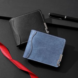 2026 New Factory Wholesale Frosted Leather <b>Men</b> <b>Wallet</b> Short Bifold Wear Resistant Casual <b>Mens</b> <b>Wallets</b> - Product Image 4