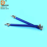 Azul parachoques delantero labio divisor varilla puntal corbata Bar Kit de parachoques de aluminio parachoques delantero