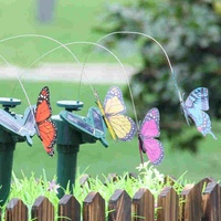 Papillons et colibris vibrants colorés à énergie solaire dansants et flottants pour la décoration de la maison, du jardin et de Pâques