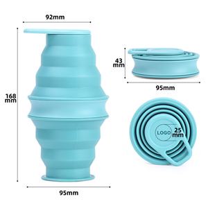 Bouteille d'eau créative pliable et portable en silicone pour le cyclisme en extérieur, personnalisable avec logo, idéale pour les sorties - Vente en gros - Product Image 4