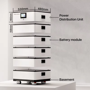 EU Stock LFP Modular Stacked High Voltage <b>Rechargeable</b> <b>Battery</b> Home Energy Storage System 15~40Wh Lifepo4 Lithium Ion <b>Batteries</b> - Product Image 4
