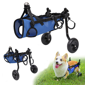 Chariot de rééducation réglable <span class=keywords><strong>pour</strong></span> <span class=keywords><strong>chien</strong></span>, fauteuil roulant <span class=keywords><strong>pour</strong></span> animaux de compagnie, support <span class=keywords><strong>pour</strong></span> pattes arrière, aide à la mobilité <span class=keywords><strong>pour</strong></span> chiens handicapés de petite, moyenne et grande taille - Product Image 2