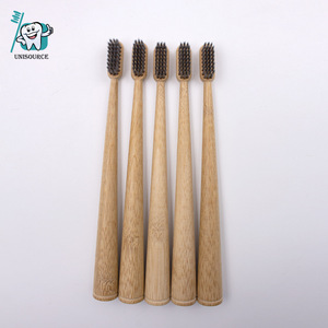 Cepillo de Dientes de Bambú Biodegradable Natural, Cabezal Pequeño, Cerdas Suaves, Cepillo de Dientes Manual para Adultos TBB913 - Product Image 1
