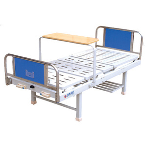 เตียงผู้ป่วยสแตนเลสแบบปรับมือ รุ่น (MS-M600) สำหรับโรงพยาบาลและห้องไอซียู - Product Image 1
