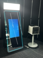 2022 cabine de miroir de Photo sociale de haute qualité, cabine de Photo magique de Selfie, écran tactile de 70 pouces, cabine de Photo de miroir avec imprimante