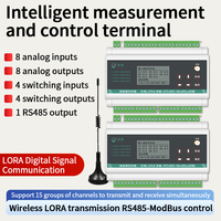 Contrôleur Modbus avec Transmission sans fil 4-20mA à 485 Module d'acquisition analogique 220V Tension maximale 10A Capteur de courant maximal