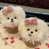 Preisgünstige Geschenk-Konservierte Blumenpuppe Hortensie Rose Ewig Haltbar Umweltfreundlich für Geburtstag Muttertag Abschlussfeier