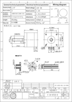 Moteur pas à pas linéaire hybride NEMA 17 Kaifull 1.8 32N.cm 1.2A 2 phases avec écrou externe en POM Tr8x8, pas de 8mm, course de 210mm, haute vitesse, faible bruit