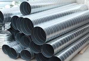 Tuyau en tôle d'acier galvanisé pour climatisation centrale, ventilation de garage, tuyau d'évacuation, plaque en fer angulaire, certifié SASO, découpe - Product Image 6