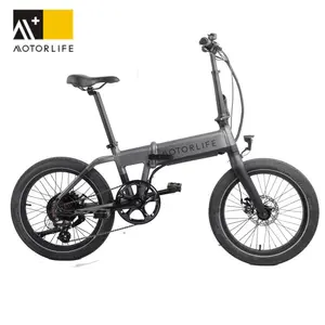 Motorlife düşük ağırlık taşınabilir katlanır elektrikli bisiklet 48V 500W arka Motor