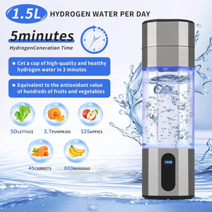 折扣USB可充电便携式富氢水瓶发生器208毫升10ppm PEM发光二极管显示器2025冷户外免费礼品 - Product Image 5