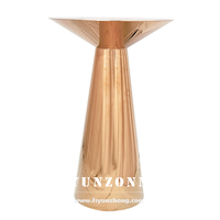 Table de bar moderne avec plateau en verre et base en acier inoxydable pour appartement, maison, hôtel, salon, salle à manger, fêtes, mariages, événements, salle de sport