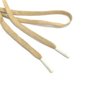 7mm <b>Braided</b> Flat Shoelace 100% Polyester Double Hollow Drawcord Cords <b>Accessories</b> Wholesale - Product Image 2