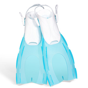 Palmes de plongée à talon ouvert Wave Tpr pour adultes, pour la plongée avec tuba et l'entraînement de natation - Product Image 5