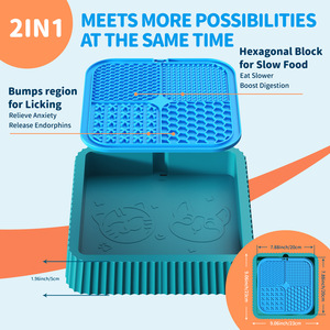 factory outlet Pet spill prevention dog bowl slow food licking pad outdoor dog bowl licking pad - Product Image 3