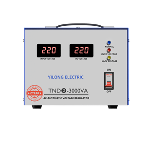 Régulateur <span class=keywords><strong>de</strong></span> tension automatique monophasé YILONG SVC-3KVA, stabilisateur SVC avec bobine en cuivre pur à 100 %, AC 220V pour usage domestique - Product Image 2