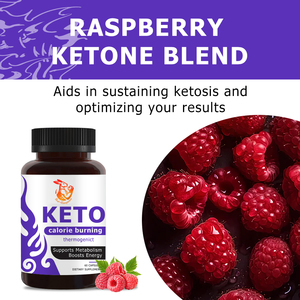 OEM ODM Custom Keto Capsules with Raspberry Ketone & Green Tea Leaf Extract for Burn Belly Fat Promote Digestion Herbal <b>Blend</b> - Product Image 5