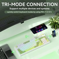 AULA F3099 Tri-Mode Wireless Keyboard 5.0 2.4GHz Type-C Quick Multi-Device Switch Keyboards for Office PC