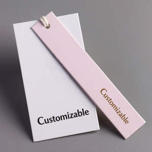 크리에이티브 행택 고급 맞춤 의류 택 스트링 씰 의류 라벨 핑크 행택 - Product Image 5