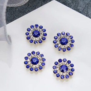 14mm colorato strass di girasole bottoni per cucire perle di cristallo per la creazione di gioielli fai da te accessori per capelli accessori per capelli - Product Image 4