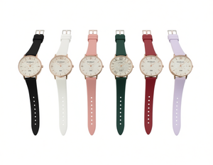 แฟรงค์มุลเลอร์นาฬิกาสมาร์ทแฟชั่นสำหรับผู้หญิง สายยางแบบกลม กันน้ำ ตัวเรือนชุบทอง สีผสม - Product Image 1