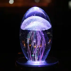 colorful glowing led jellyfish toys diy jellyfish light jellyfish ornaments home decoration luxury for home garden