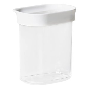 Pot en plastique Optima Dry Storage 380 ml avec couvercle de fraîcheur blanc - Product Image 1