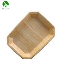Série de barquettes Harvest-SY 3.5CB, biodégradables, micro-ondables, recyclables, jetables, pliables, en papier kraft, pour usage alimentaire