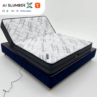 AISLUMBERX Langlebige Elektrisch Verstellbare Matratze mit Fernbedienung Intelligente Aufwachfunktion Mittelfeste Härte 28cm Dick für Schlafzimmer