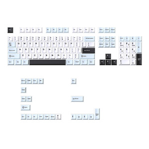 Venta al por mayor azul blanco y negro pequeño conjunto completo DIY dos colores PBT Keycaps personalizado MX Compatible Teclado mecánico - Product Image 5