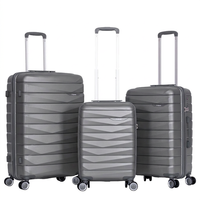 Valise de voyage légère et étanche à fermeture éclair, avec roulettes universelles silencieuses, en PP moderne, quatre pièces, tailles 20, 24, 28 pouces – Meilleures ventes