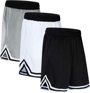 Pack Pantalones Cortos de Baloncesto para Hombre con Bolsillos con Cremallera, Shorts Atléticos Activos - Product Image 1