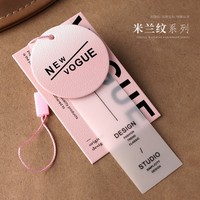 Étiquettes de marque en papier gaufré imprimé de luxe, étiquettes de marque pour vêtements